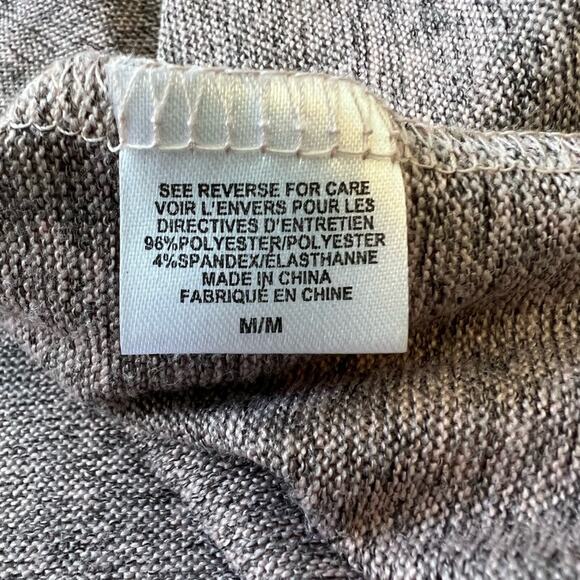 Bobeau Cold Shoulder Midi Dress Size: Medium Pinkish Heather Gray - Picture 6 of 6